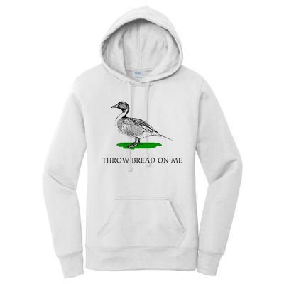 Throw Bread On Me Funny Duck Apparel Women's Pullover Hoodie