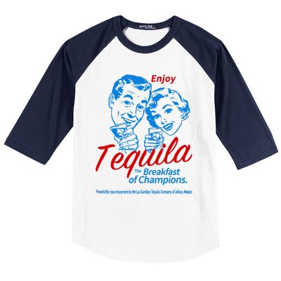 The Breakfasts Of Championss Tequila Special Gifts Baseball Sleeve Shirt