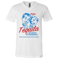 The Breakfasts Of Championss Tequila Special Gifts V-Neck T-Shirt