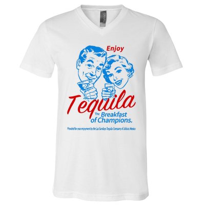 The Breakfasts Of Championss Tequila Special Gifts V-Neck T-Shirt