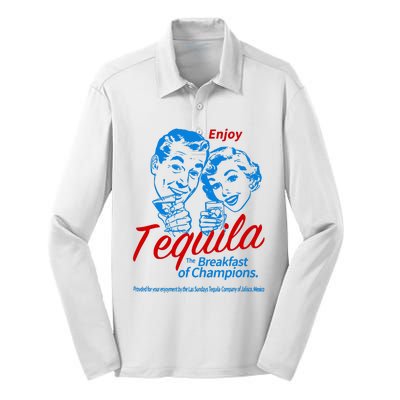 The Breakfasts Of Championss Tequila Special Gifts Silk Touch Performance Long Sleeve Polo