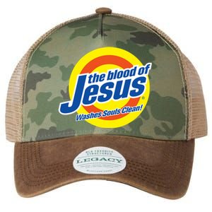 The Blood Of Jesus Washes Souls Clean Legacy Tie Dye Trucker Hat