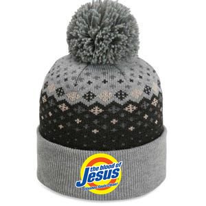 The Blood Of Jesus Washes Souls Clean The Baniff Cuffed Pom Beanie