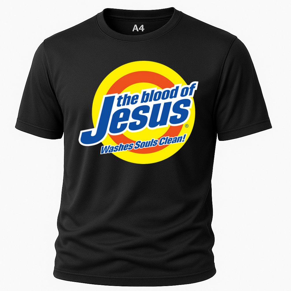 The Blood Of Jesus Washes Souls Clean Cooling Performance Crew T-Shirt