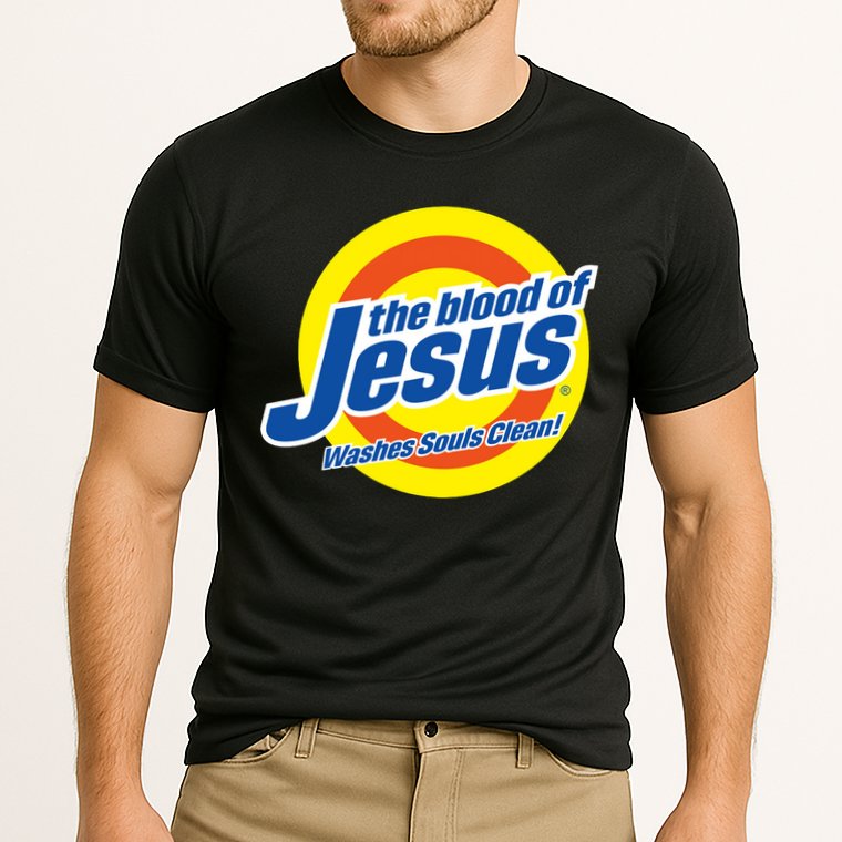 The Blood Of Jesus Washes Souls Clean Cooling Performance Crew T-Shirt