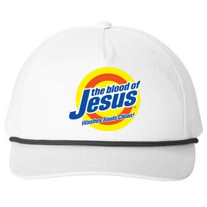 The Blood Of Jesus Washes Souls Clean Snapback Five-Panel Rope Hat