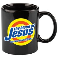 The Blood Of Jesus Washes Souls Clean 11oz C Handle Ceramic Mug