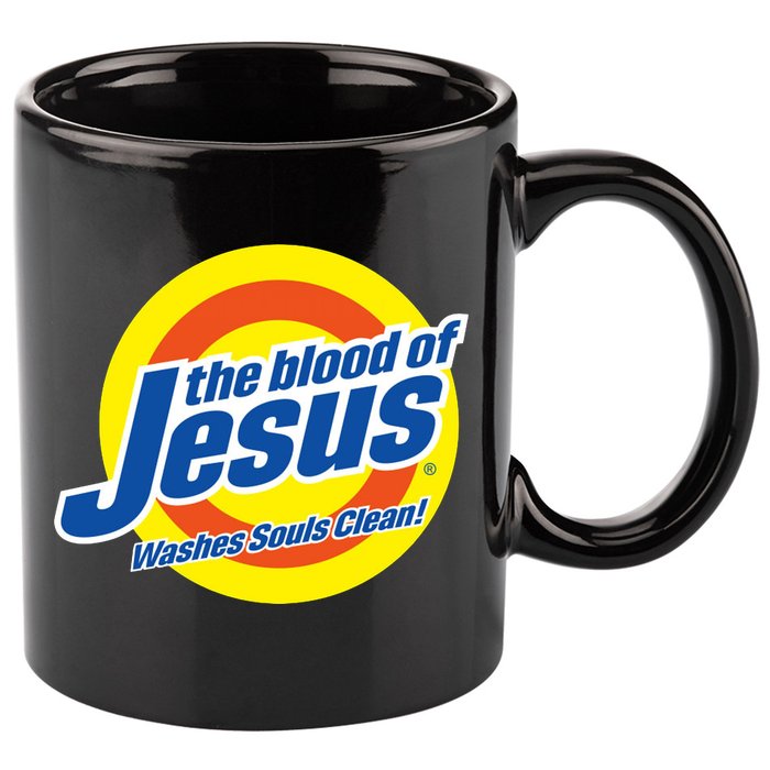 The Blood Of Jesus Washes Souls Clean 11oz C Handle Ceramic Mug