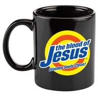 The Blood Of Jesus Washes Souls Clean 11oz C Handle Ceramic Mug