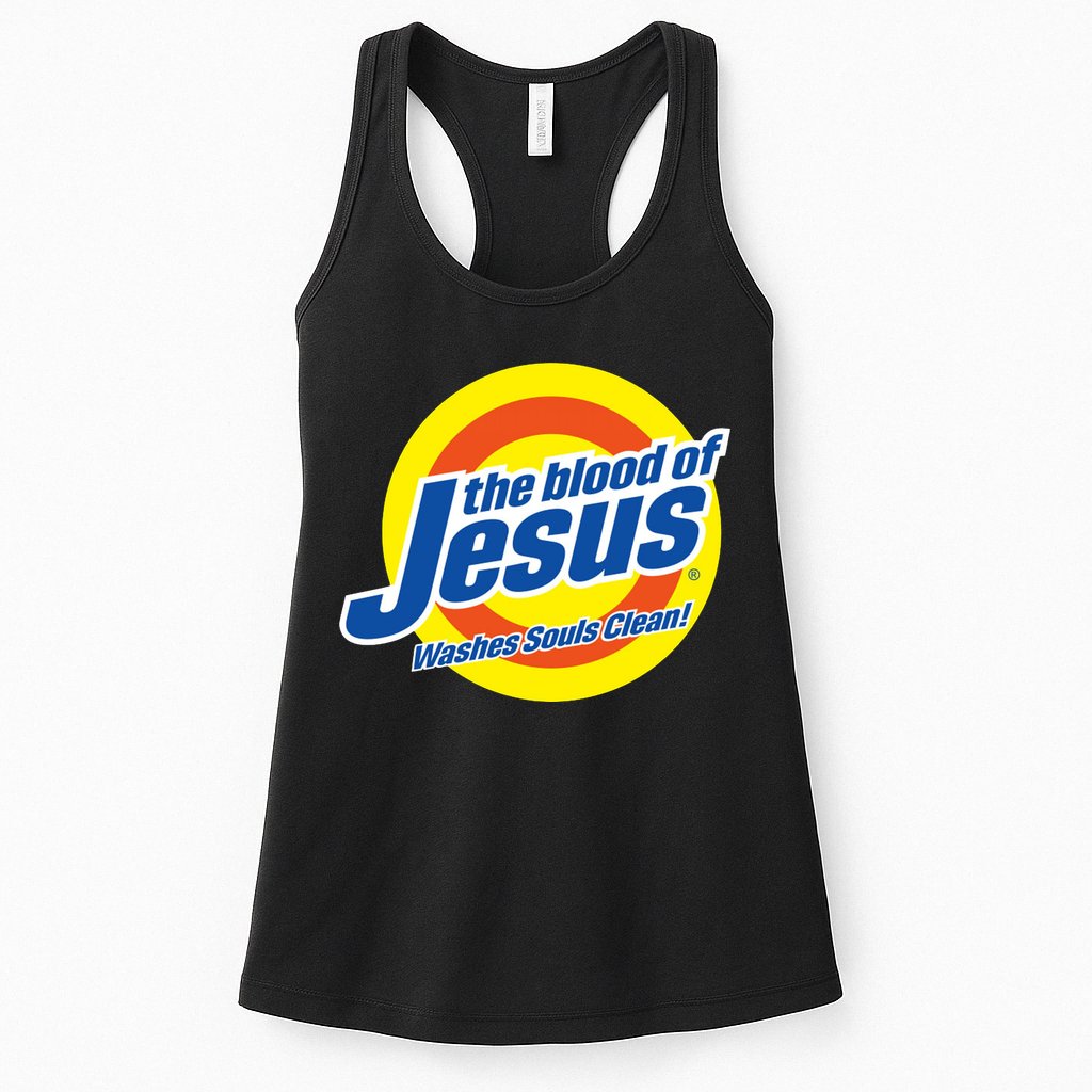 The Blood Of Jesus Washes Souls Clean Womens Tank Top