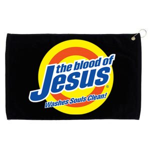 The Blood Of Jesus Washes Souls Clean Grommeted Golf Towel