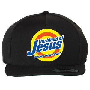 The Blood Of Jesus Washes Souls Clean Wool Snapback Cap