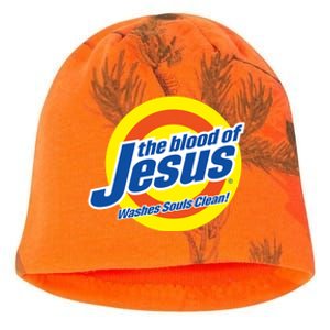 The Blood Of Jesus Washes Souls Clean Kati - Camo Knit Beanie