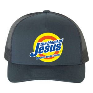 The Blood Of Jesus Washes Souls Clean Yupoong Adult 5-Panel Trucker Hat