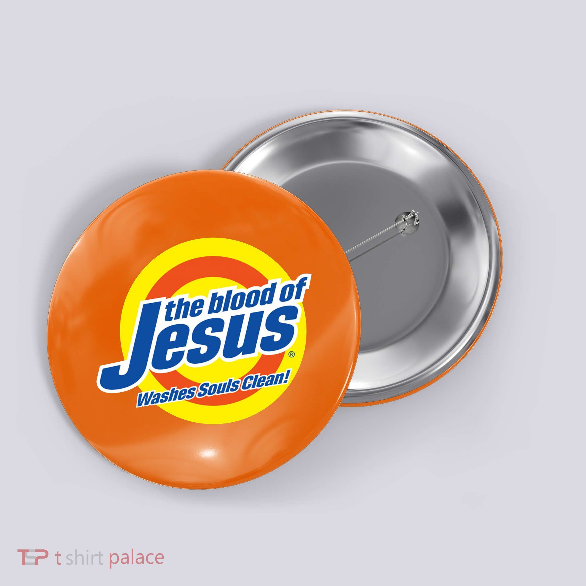 The Blood Of Jesus Washes Souls Clean Button