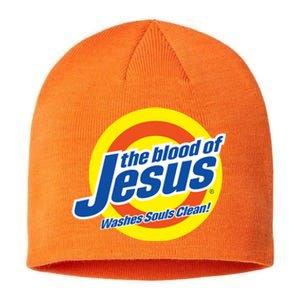 The Blood Of Jesus Washes Souls Clean Sustainable Beanie