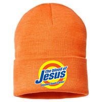 The Blood Of Jesus Washes Souls Clean Sustainable Knit Beanie