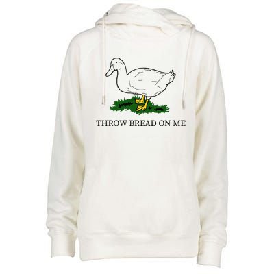 Throw Bread On Me Womens Funnel Neck Pullover Hood