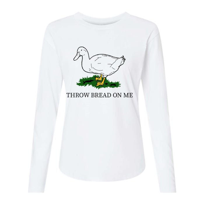 Throw Bread On Me Womens Cotton Relaxed Long Sleeve T-Shirt