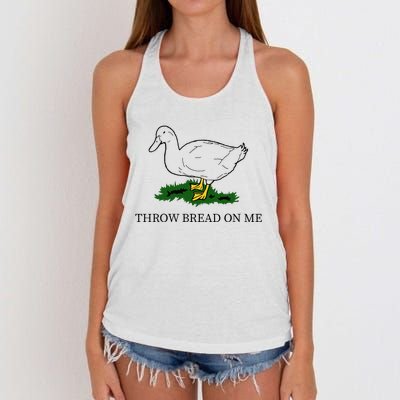 Throw Bread On Me Women's Knotted Racerback Tank