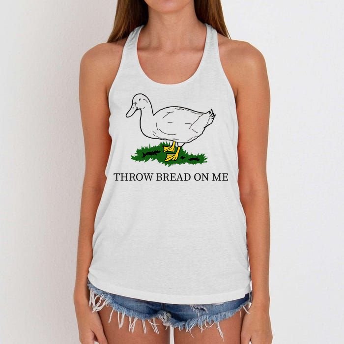 Throw Bread On Me Women's Knotted Racerback Tank