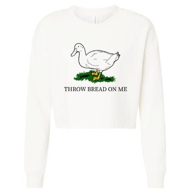 Throw Bread On Me Cropped Pullover Crew