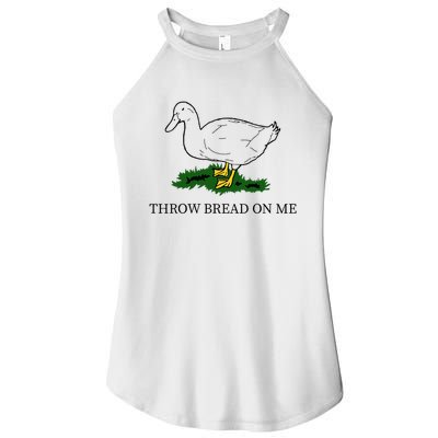 Throw Bread On Me Women's Perfect Tri Rocker Tank