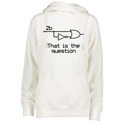 To Be Or Not To Be Electrical Engineer Circuit Dark Womens Funnel Neck Pullover Hood