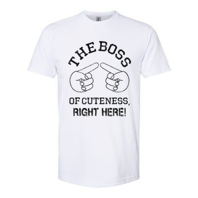 The Boss Of Cuteness Right Here! Funny Tits Joke Softstyle CVC T-Shirt