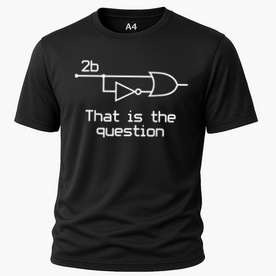 To Be Or Not To Be Electrical Engineer Circuit Dark Cooling Performance Crew T-Shirt