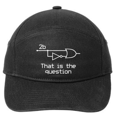 To Be Or Not To Be Electrical Engineer Circuit Dark 7-Panel Snapback Hat