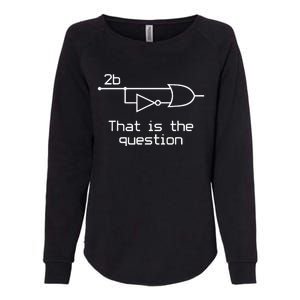 To Be Or Not To Be Electrical Engineer Circuit Dark Womens California Wash Sweatshirt