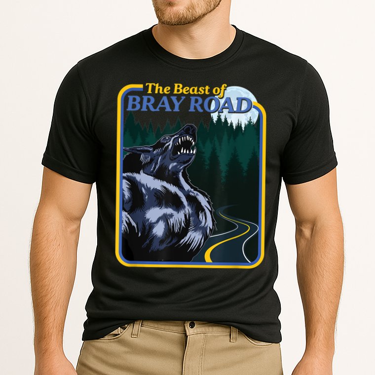 The Beast Of Bray Road Retro Wisconsin Dogman Cryptid Cooling Performance Crew T-Shirt