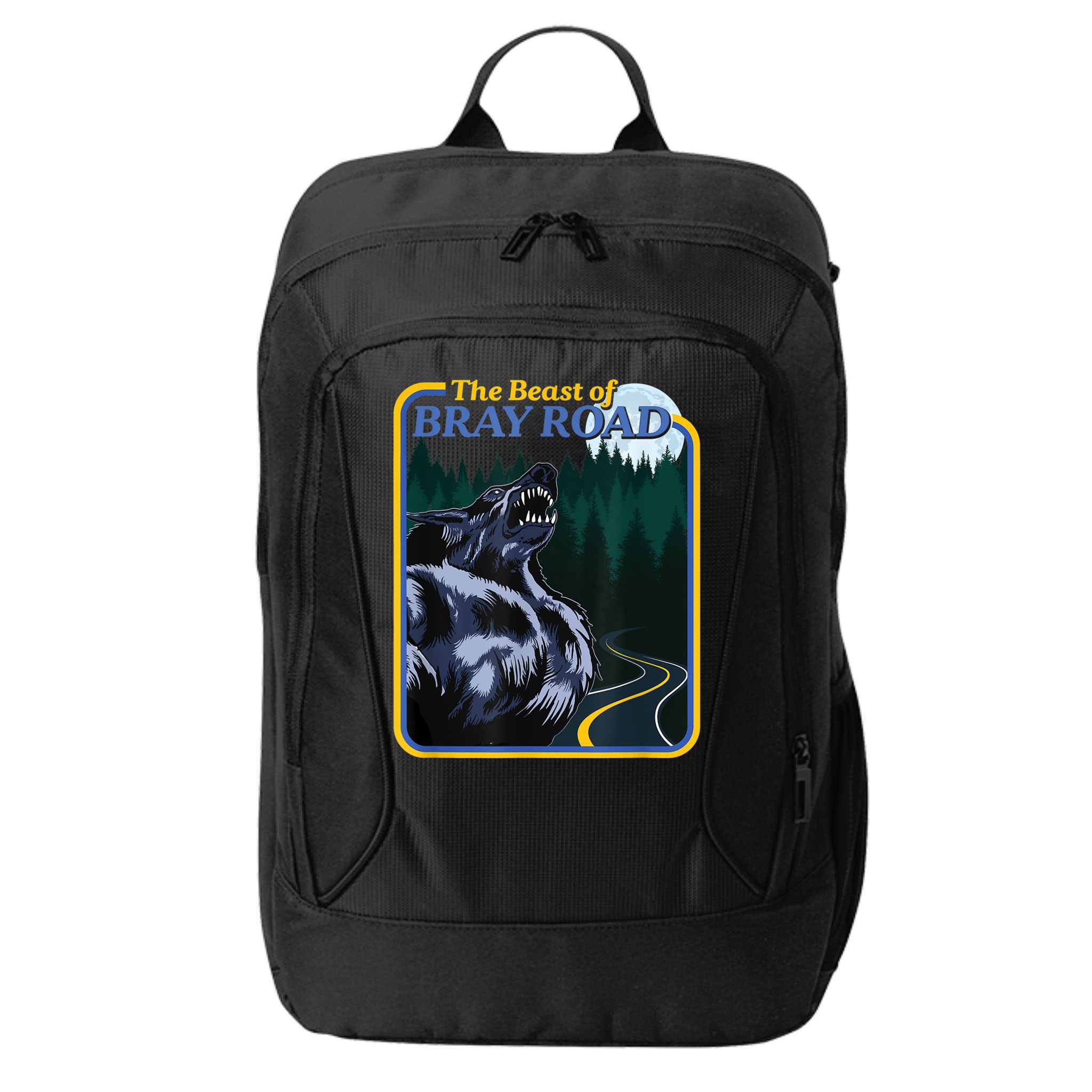 The Beast Of Bray Road Retro Wisconsin Dogman Cryptid City Backpack