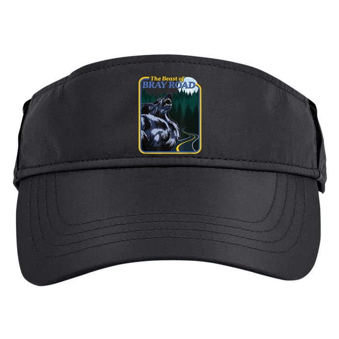 The Beast Of Bray Road Retro Wisconsin Dogman Cryptid Adult Drive Performance Visor