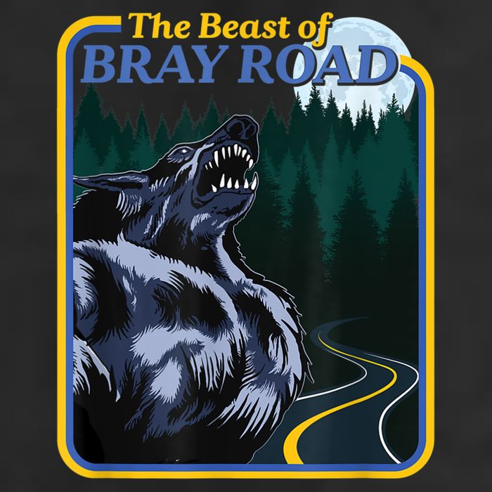 The Beast Of Bray Road Retro Wisconsin Dogman Cryptid Adult Drive Performance Visor