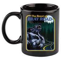 The Beast Of Bray Road Retro Wisconsin Dogman Cryptid 11oz C Handle Ceramic Mug
