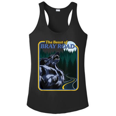 The Beast Of Bray Road Retro Wisconsin Dogman Cryptid Ladies PosiCharge Competitor Racerback Tank