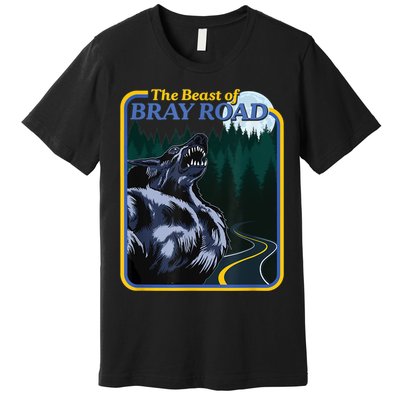 The Beast Of Bray Road Retro Wisconsin Dogman Cryptid Premium T-Shirt