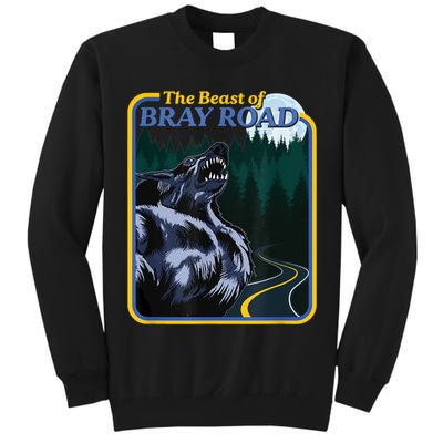 The Beast Of Bray Road Retro Wisconsin Dogman Cryptid Tall Sweatshirt