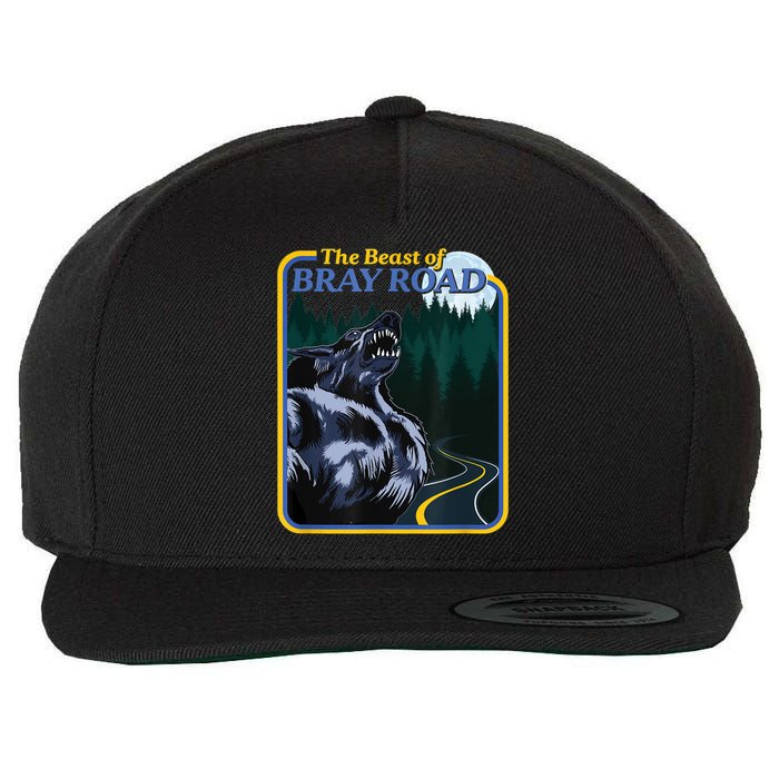 The Beast Of Bray Road Retro Wisconsin Dogman Cryptid Wool Snapback Cap