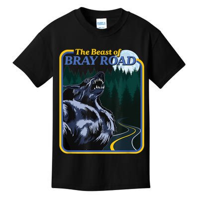 The Beast Of Bray Road Retro Wisconsin Dogman Cryptid Kids T-Shirt