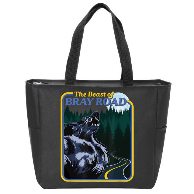 The Beast Of Bray Road Retro Wisconsin Dogman Cryptid Zip Tote Bag