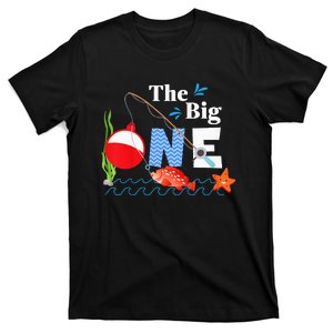 The Big One Year 1st First Birthday Little Fisherman  T-Shirt