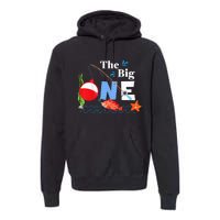 The Big One Year 1st First Birthday Little Fisherman  Premium Hoodie