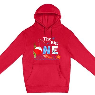 The Big One Year 1st First Birthday Little Fisherman  Premium Pullover Hoodie