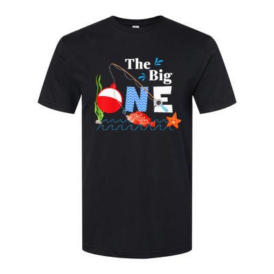 The Big One Year 1st First Birthday Little Fisherman  Softstyle CVC T-Shirt