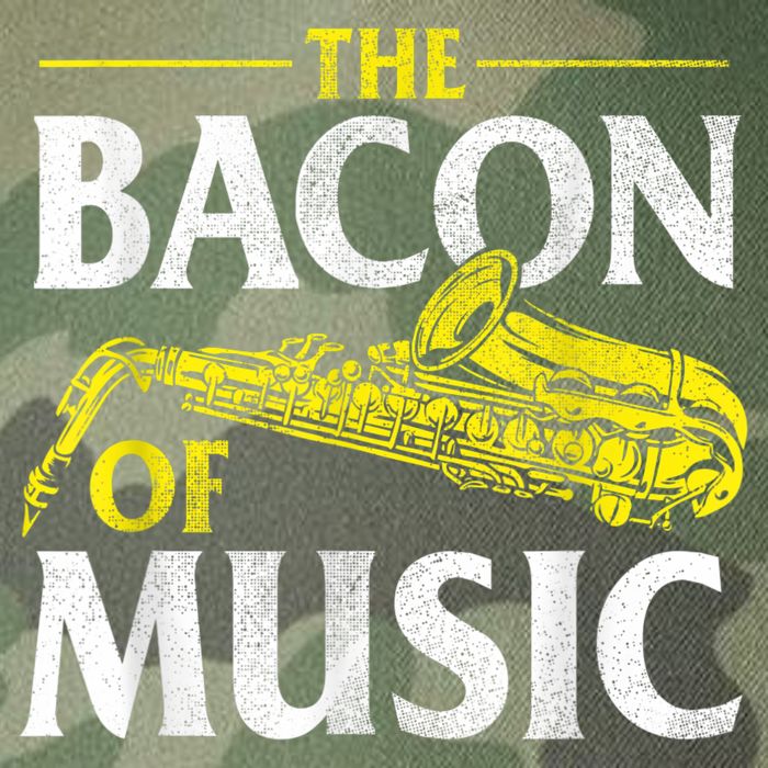 The Bacon Of Music Saxophone Player Saxophonist Jazz Legacy Tie Dye Trucker Hat