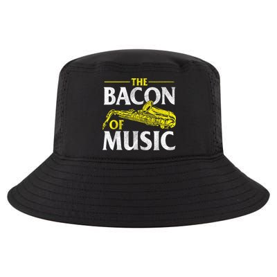 The Bacon Of Music Saxophone Player Saxophonist Jazz Cool Comfort Performance Bucket Hat
