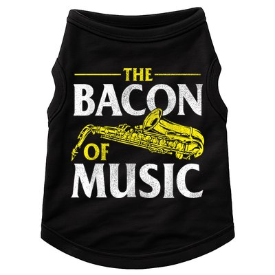 The Bacon Of Music Saxophone Player Saxophonist Jazz Doggie Tank